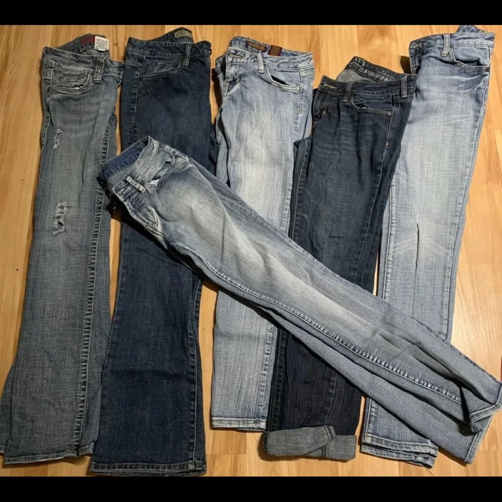 Lot of 6 size 5 jeans